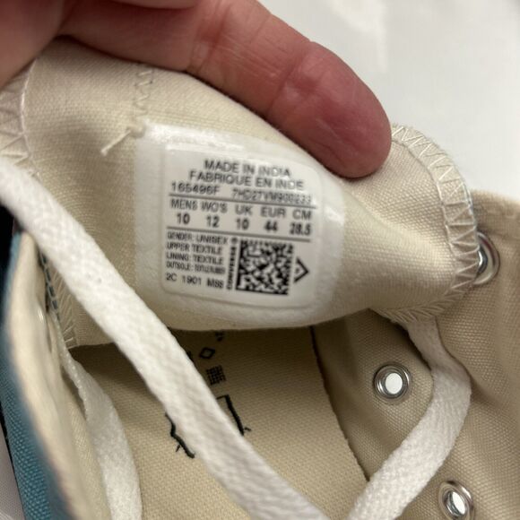 CONVERSE All Stars Low Top Bleached Aqua Unisex Men 10 Women 12 NEW in Box - Picture 6 of 7